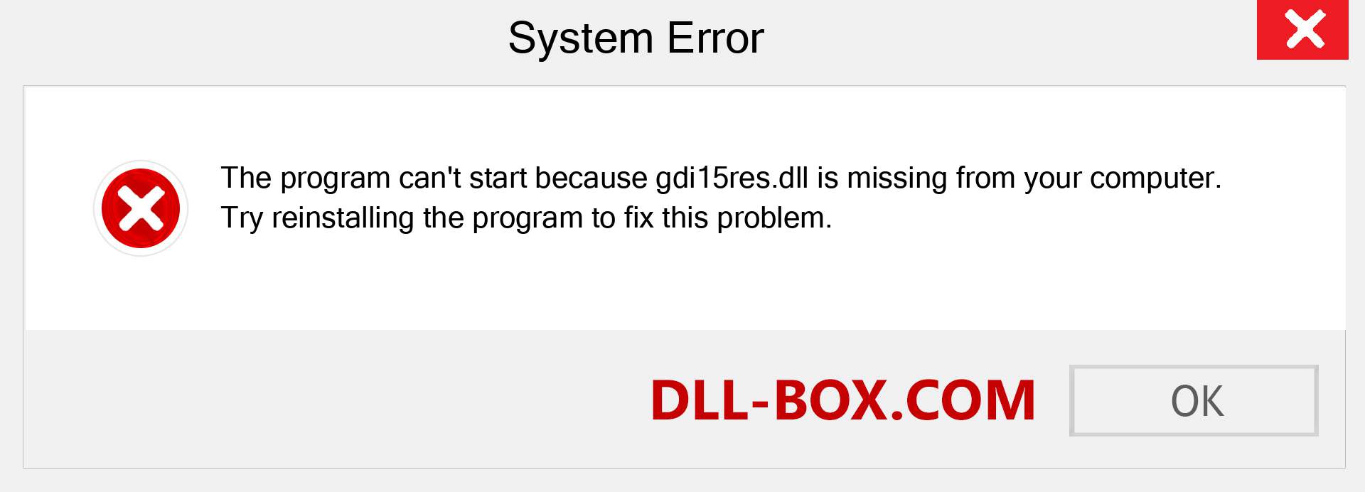 gdi15res.dll file is missing?. Download for Windows 7, 8, 10 - Fix  gdi15res dll Missing Error on Windows, photos, images